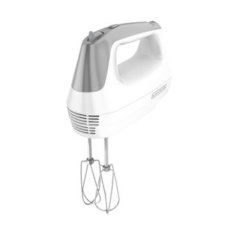 Black+Decker Lightweight 5-Speed Hand Mixer in White
