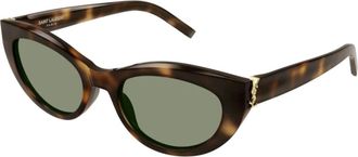 Saint Laurent Stijlvolle zonnebril voor jouw look - unisex - Zonnebrillen - Bruin - 54 MM - Accessoires