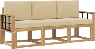 vidaXL Conjunto De Sof&aacute;s De Exterior 3 Uds. Vidaxl