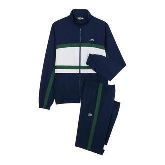 Lacoste Sport Trainingspak met Print - Heren - Trainingspakken - Blauw - 4XL - Polyester - Fitness