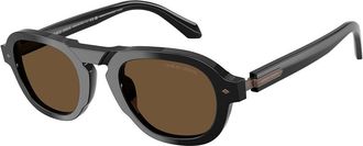 Giorgio Armani AR8244 587553 Mens Sunglasses Black Size 49
