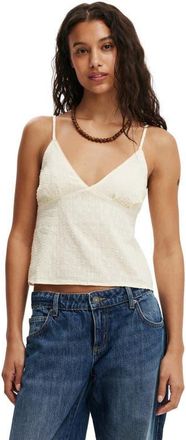 Cotton On Womens The Daydream Cami in Vanilla Glow Texture at Nordstrom, Size 10