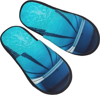 Generic Shoes Blue Swimming Pool Lightweight Slippers Cotton Sliders For Big Kid Home Christmas M