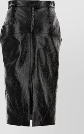 Lanvin leather pencil skirt
