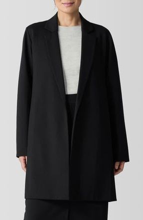 Eileen Fisher Long Blazer in Black at Nordstrom Rack, Size Medium