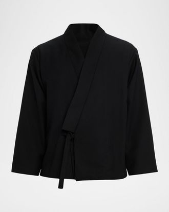 Kenzo Mens Wool Kimono Jacket