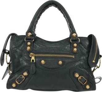 Balenciaga Pre-owned Handbags, female, Blue, Size: ONE SIZE Pre-owned Vintage Hand Bag