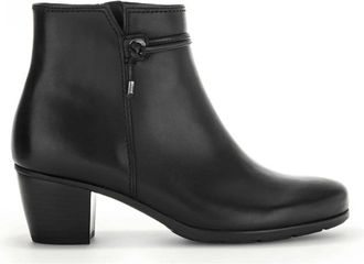 Gabor Enkellaarsjes - Dames - Cowboylaarzen - Zwart - 41 EU - Leer - Schoenen