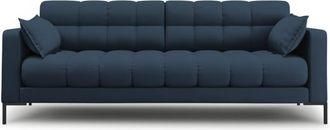 MICADONI Sofá 4 plazas de tejido estructural azul