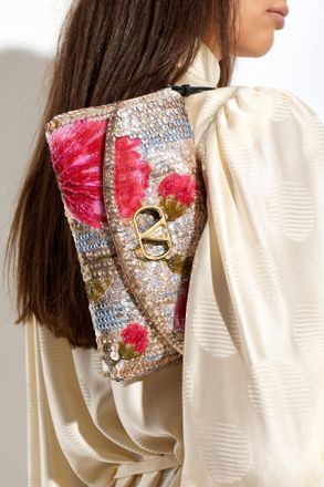 Valentino Garavani Sequin Bag, Womens, Silver