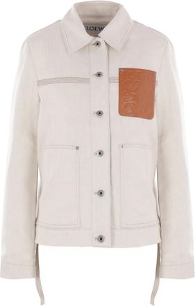 Loewe Giacca denim con applicazione - Toni neutri