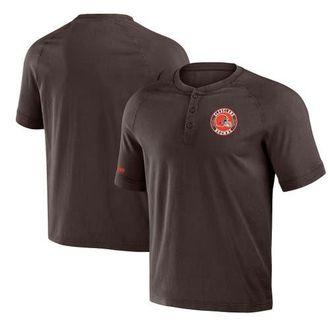 NFL Mens NFL x Darius Rucker Collection by Fanatics Brown Cleveland Browns Washed Raglan Henley T-Shirt at Nordstrom, Size Medium