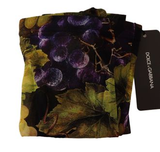 Dolce & Gabbana Grapes Print Nylon Tights - Black