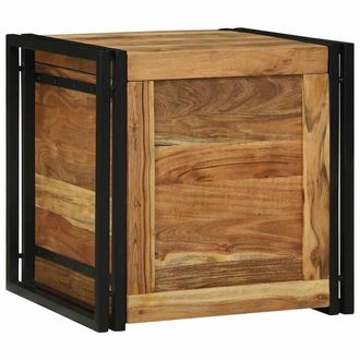 Berkfield Home Storage Box Brown 50 x 50 x 50 cm Solid Acacia wood