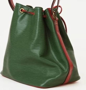 Louis Vuitton Tweedehands leren Louis Vuitton tassen - Dames - Vintage Tas - Groen - ONE Size - Vintage