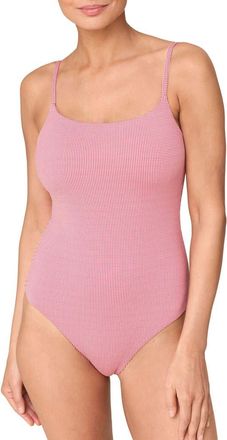 Andie Swim The Jetties One Piece Swimsuit in Strawberry at Nordstrom, Size X-Small