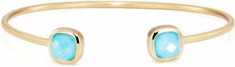 Dean Davidson Monterey Twist Cuff Bracelet in Iridescent Turquoise/Gold at Nordstrom