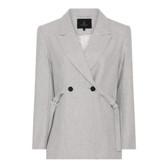 Bruuns Bazaar PhorbeBBSahna Blazer - Dames - Jassen - Grijs - Maat: L Wol