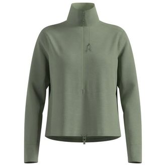 Odlo Mid Layer 1/2 Zip Grid Fleece Fleecejacke f&uuml;r Damen | oliv