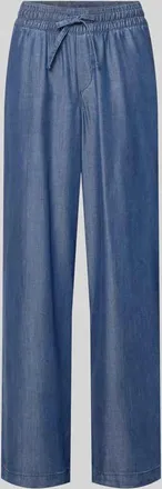 Milano Milano Italy Hose aus Lyocell mit elastischem Bund in Marine, Gr&ouml;&szlig;e 36