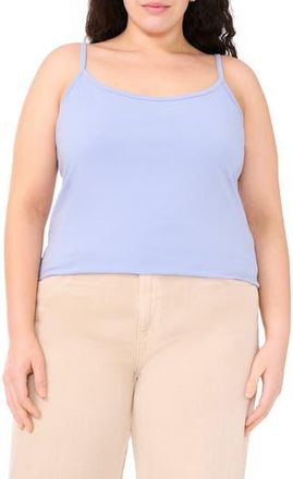 Halogen Absolute Stretch Cotton Camisole in Forever Blue at Nordstrom Rack, Size 1 X