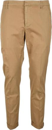 Dondup Katoenmix Gaubert Broek met Rits - Heren - Slim Fit Broeken - Bruin - W29 - Katoen - Broeken