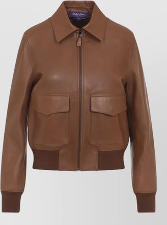 Ralph Lauren Collection sullivan bomber jacket point collar