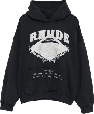 Rhude Logo-print Pouch-pocket Hoodie