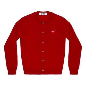 Comme Des Garçons (WMNS) COMME des GARCONS PLAY Cardigan Red Emblem Red AZ-N007-051-5