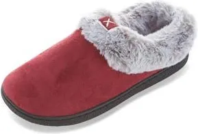 Floopi Slipper With Faux Fur Trim in Burgundy at Nordstrom Rack, Size X-Large