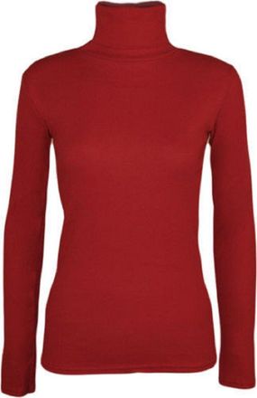 Generic New Womens Ladies Long Sleeve Plus Size Polo Neck Strech Top Turtle Neck Jumper. UK 8-26