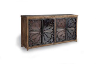 Giner&Colomer Aparador de madera de mango y toques en metal negro