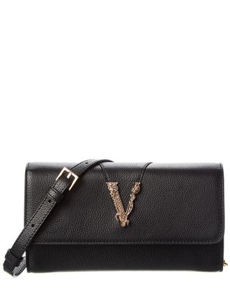 Versace Virtus Leather Wallet On Chain