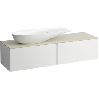 Laufen Il Bagno Alessi Cajonera, Encimera De Piedra Calce Avorio, - Laufen