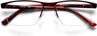 Etnia Barcelona Munster Semi-Rimless Eyeglasses with Bold Metal Frame