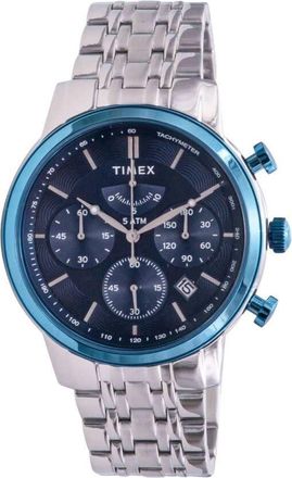 Timex Classic Chronograph Quartz Blue Dial Mens Watch TW2T23500