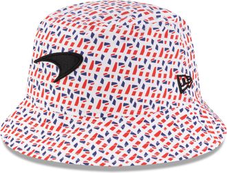 New Era McLaren F1 Race Special Silverstone GP Lando Norris White Bucket Hat (UK, Alpha, M, Lando Norris - Silverstone GP)