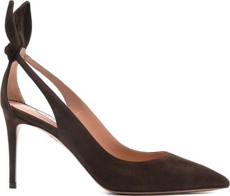 Aquazzura Pumps con fiocco - Marrone