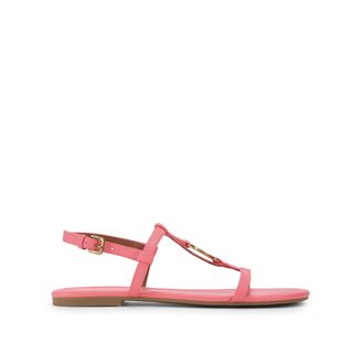Kurt Geiger Womens Leather Bromley Flat Sandal Sandals - Pink - Size UK 8