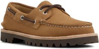 Sperry Top-Sider Authentic Original Lug Boat Shoe in Linen Multi at Nordstrom, Size 7.5