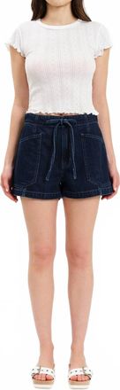 Daze Catalina Drawstring Short In Mood Blue