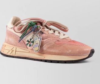 Autry mesh and suede low-top sneakers