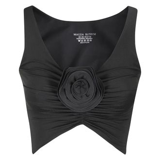 Magda Butrym Dames, Tops, Zwart, Maat: XS