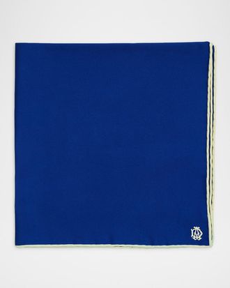 Dunhill Men & apos;s Mulberry Silk Pocket Square