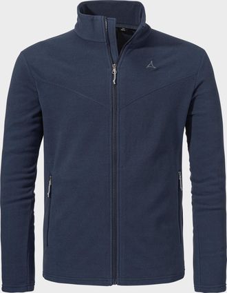 Sch&ouml;ffel Fleecejacke SCH&Ouml;FFEL Fleece Jk Style Qutang MNS, Herren, Gr. 46, blau (8820, blau), Oberstoff: 100% Polyester, regular fit, hoch geschlossener Ausschn