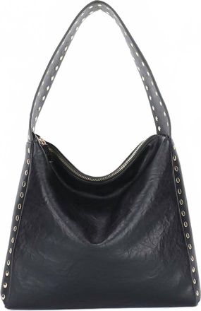 Remi/Reid Womens Pascal Vegan Studded Shoulder Bag In Black/gold