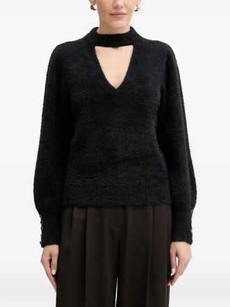 Guess Co Maglione Fuzzy con dettaglio cut-out - Nero
