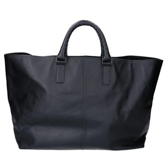 Bottega Veneta Black Leather Tote Bag (Pre-Owned)