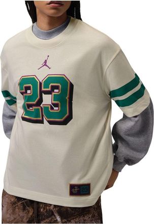 Nike Jordan (WMNS) Air Jordan Essentials Girlfriend Fit T-Shirt Sail Green Noise IZ4040-133