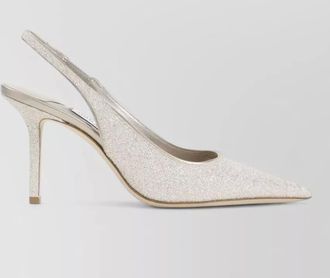 Jimmy Choo London silk slingback pumps